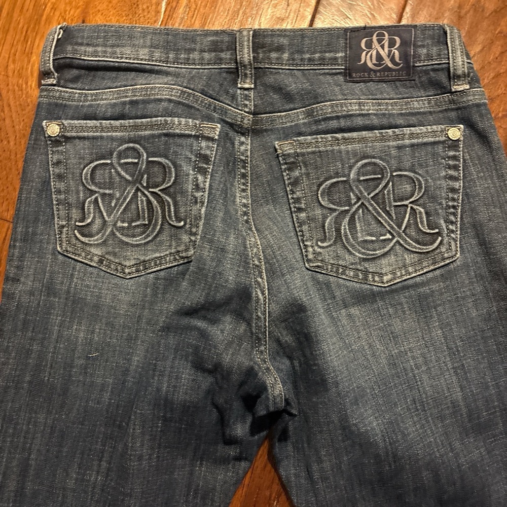 Rock & Republic Women's Dark Blue Denim Jeans